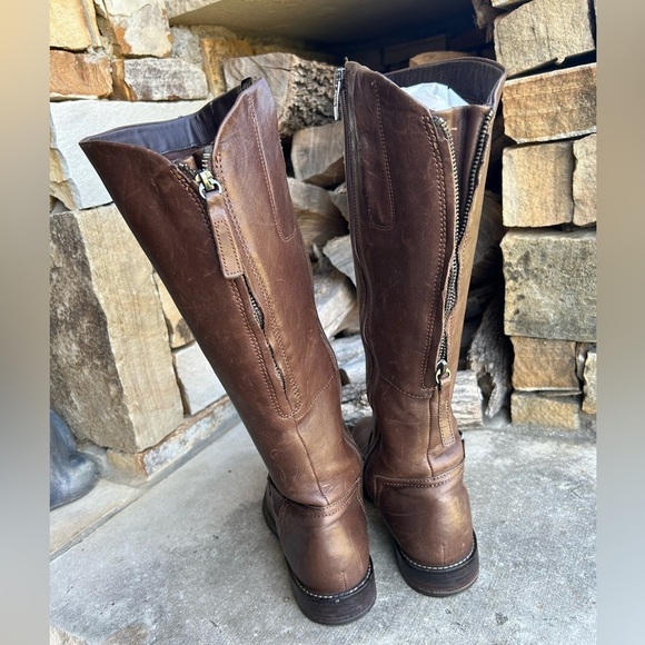 Ecco Sartorell 25 women’s knee high riding cocoa brown boots Sz-37(6.5) K - Picture 3 of 13